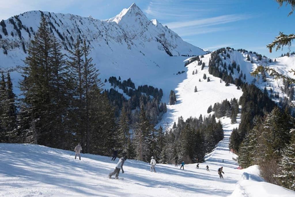 L'Enchalpe, Grand Et Lumineux Studio Avec Coin Montagne 5 Personnes, 60M Des Pistes, Piscine Couverte, Wifi, Grand Balcon Expo Est, Draps Non Compris Saint-Jean-d'Aulps Bagian luar foto